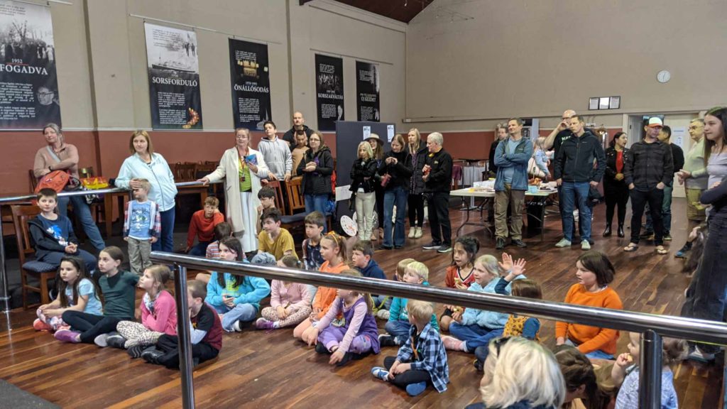 Students at the Könyvmolyok reading competition